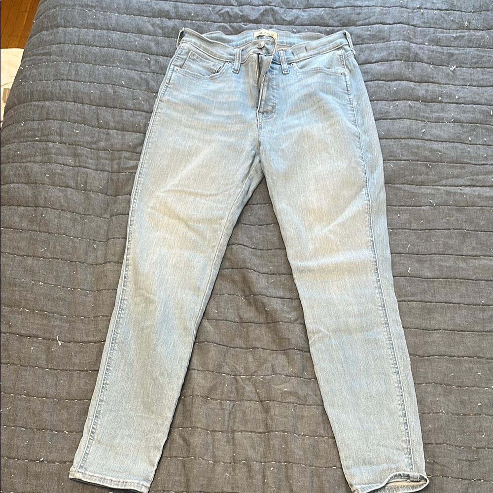 Madewell 10” High-Rise Skinny Jean, Light Blue